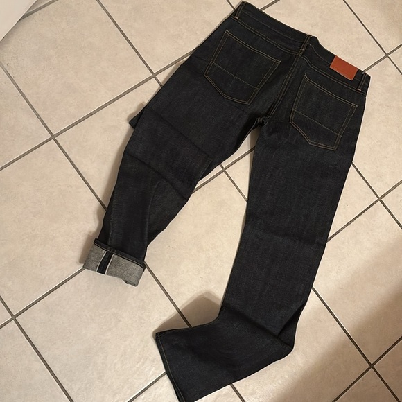 Tellason Ladbroke slim tapered selvedge denim jeans 36 USA. 14oz red line NWOT - Picture 3 of 10